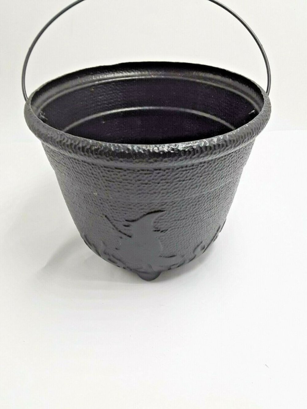 Halloween Cauldron Candy Pail Bucket Witch Black USA
